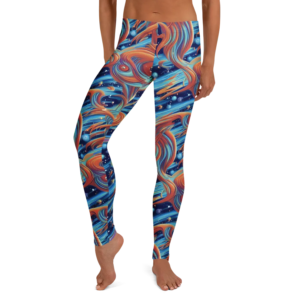 Orbit Flame on Leggings — Front