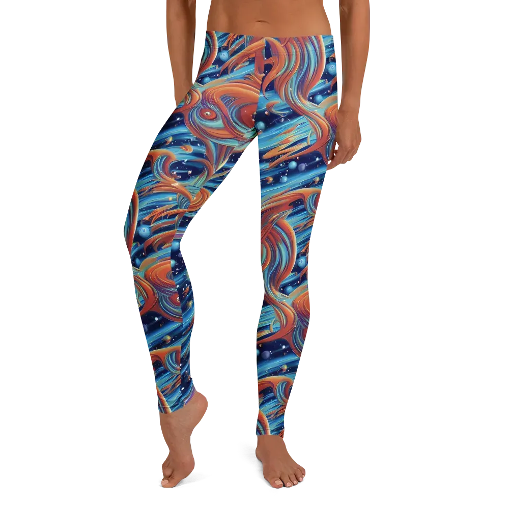 Orbit Flame on Leggings — Front