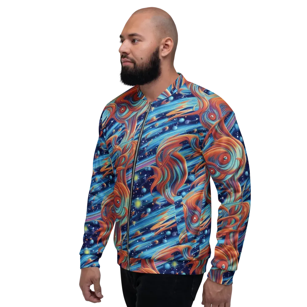 Orbit Flame on Bomber Jacket — Left