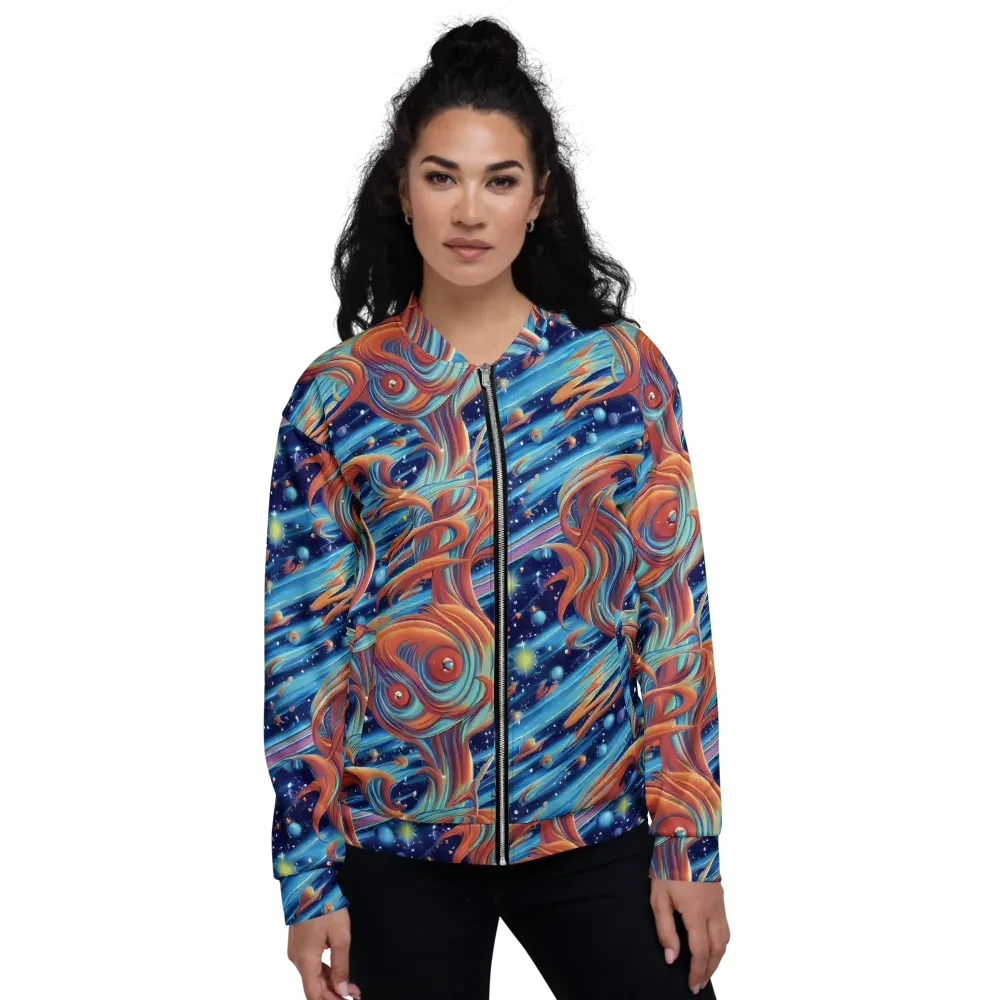 Orbit Flame on Bomber Jacket — Front