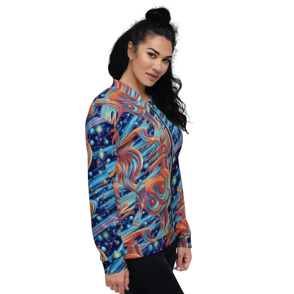 Orbit Flame on Bomber Jacket — Right