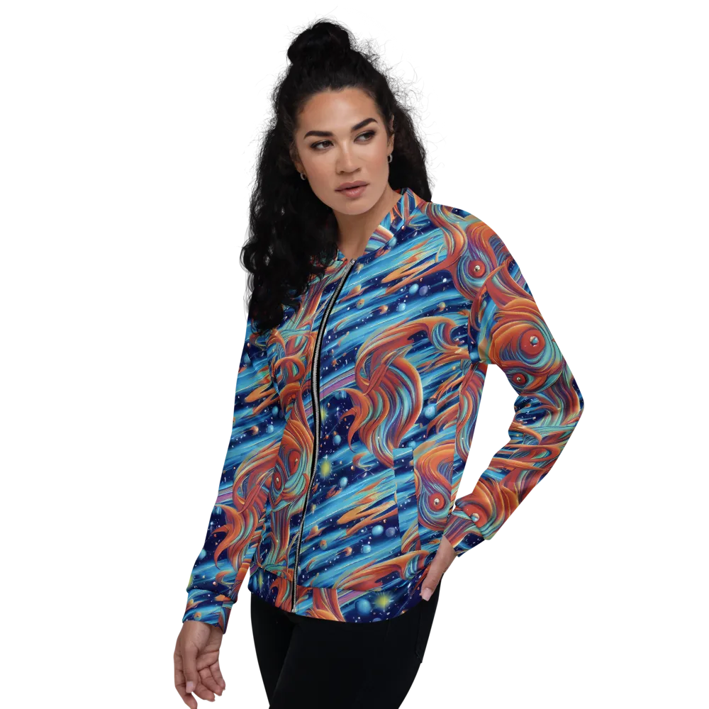 Orbit Flame on Bomber Jacket — Left
