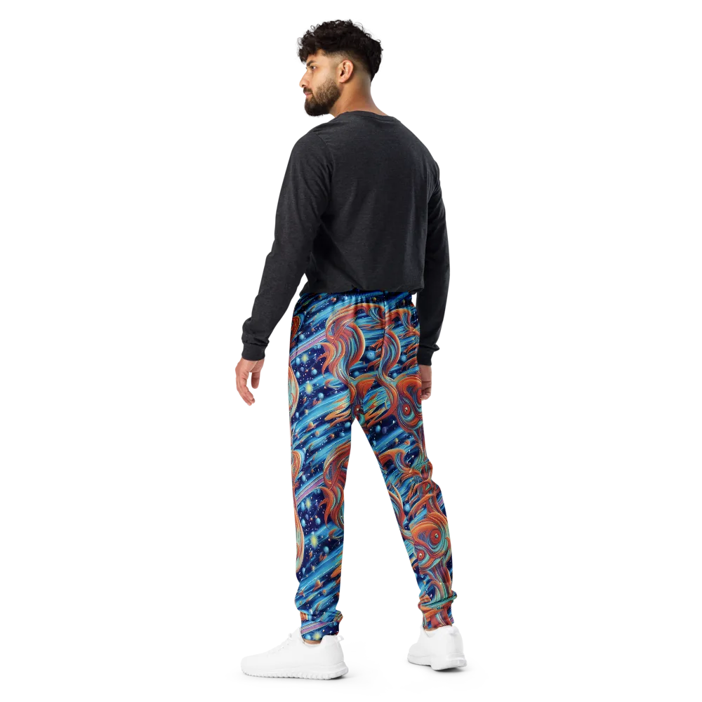Orbit Flame on Men's Joggers — Back