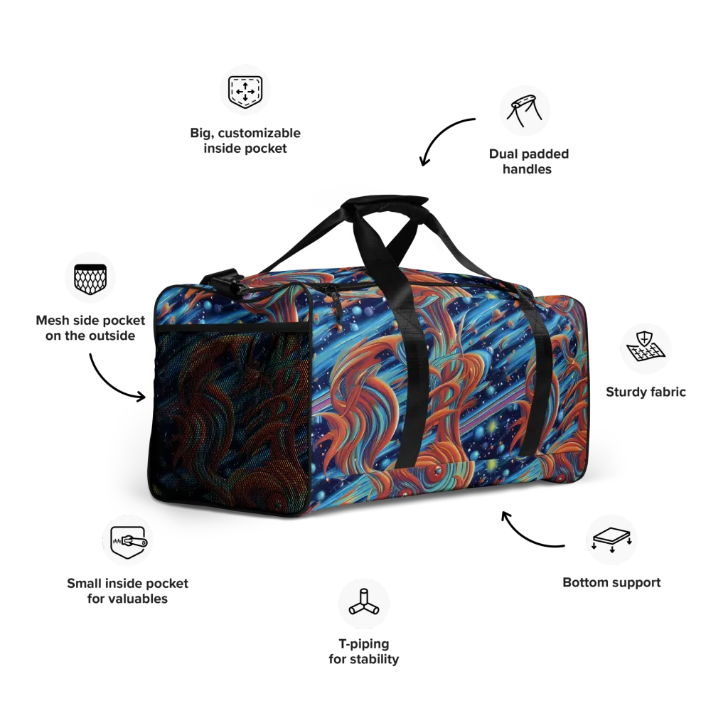 Orbit Flame on Duffle Bag — Right Front