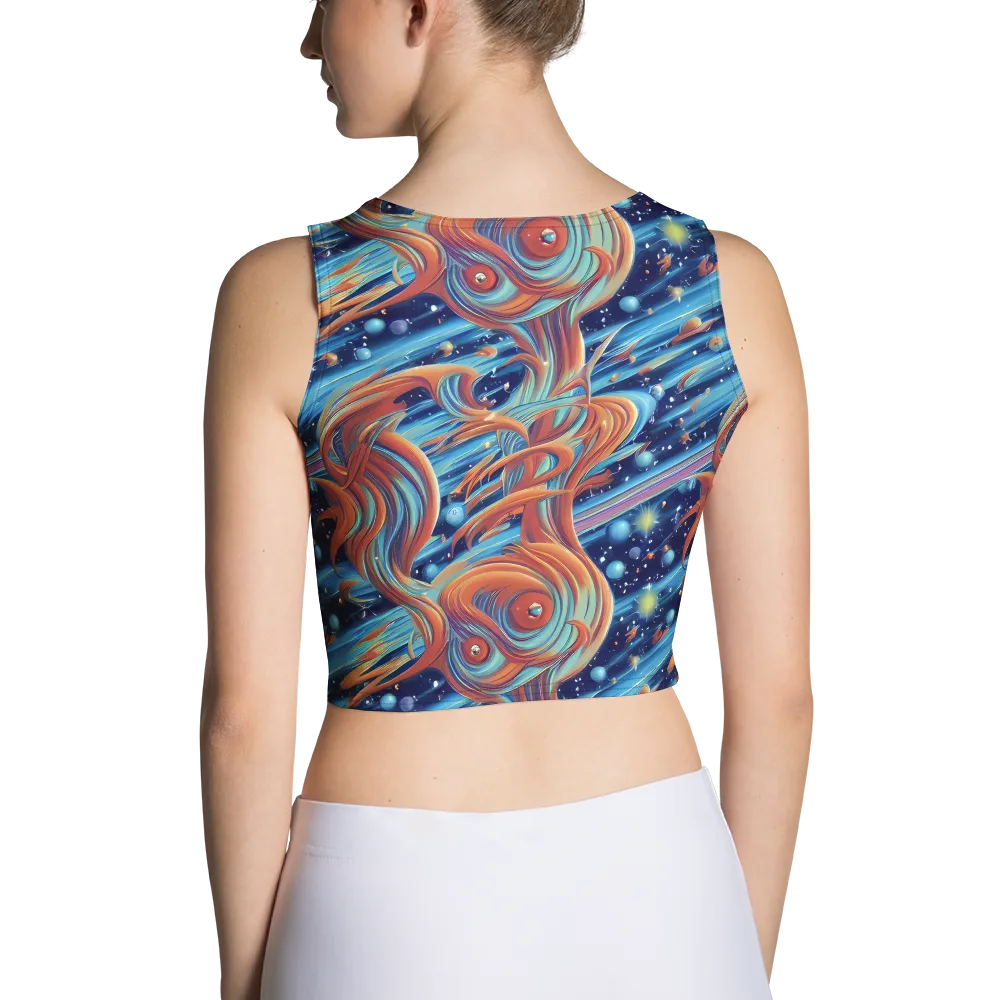 Orbit Flame on Crop Top — Back