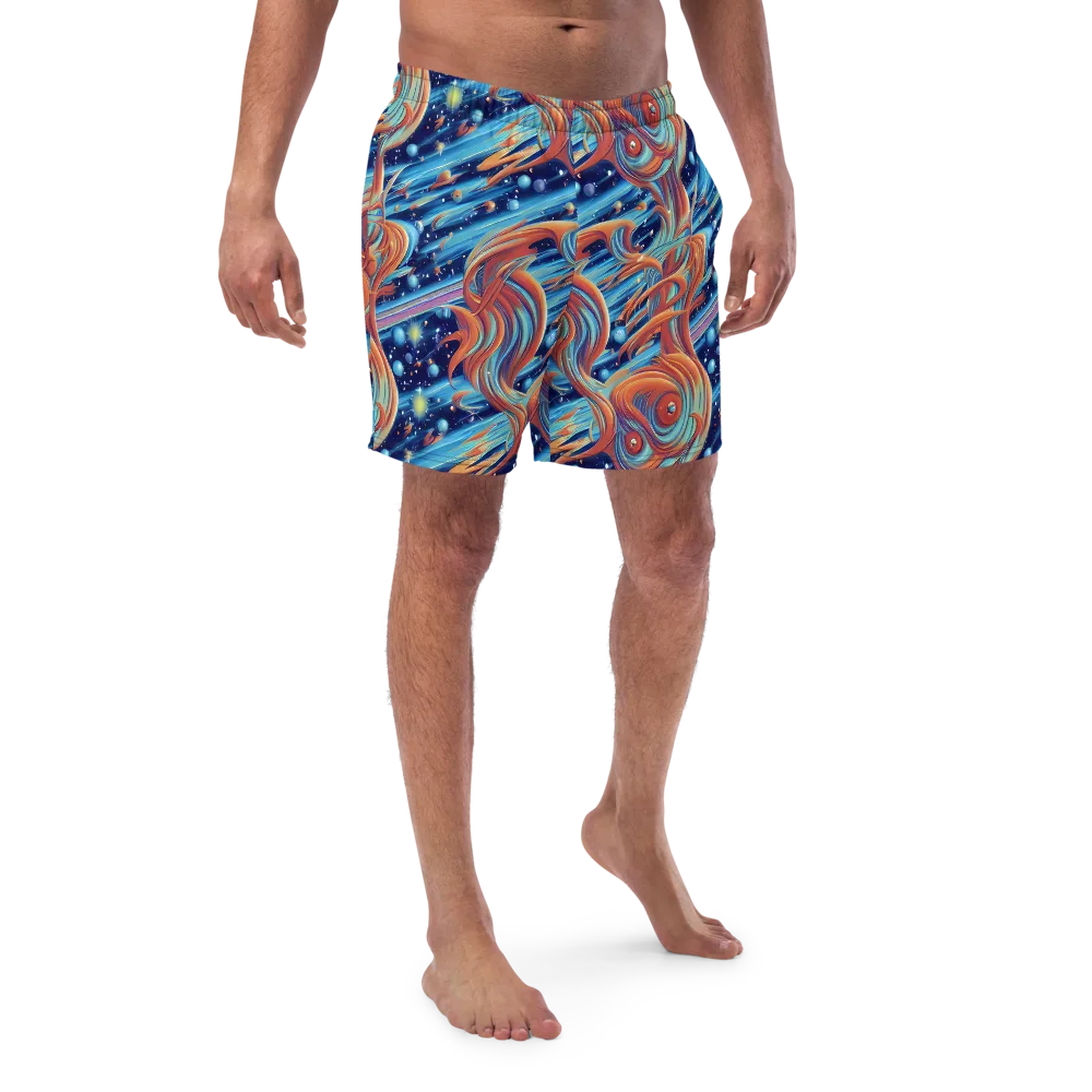 Orbit Flame on Swim Trunks — Front