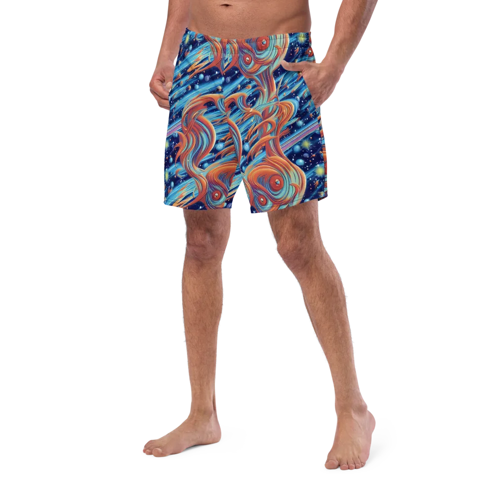 Orbit Flame on Swim Trunks — Left Front