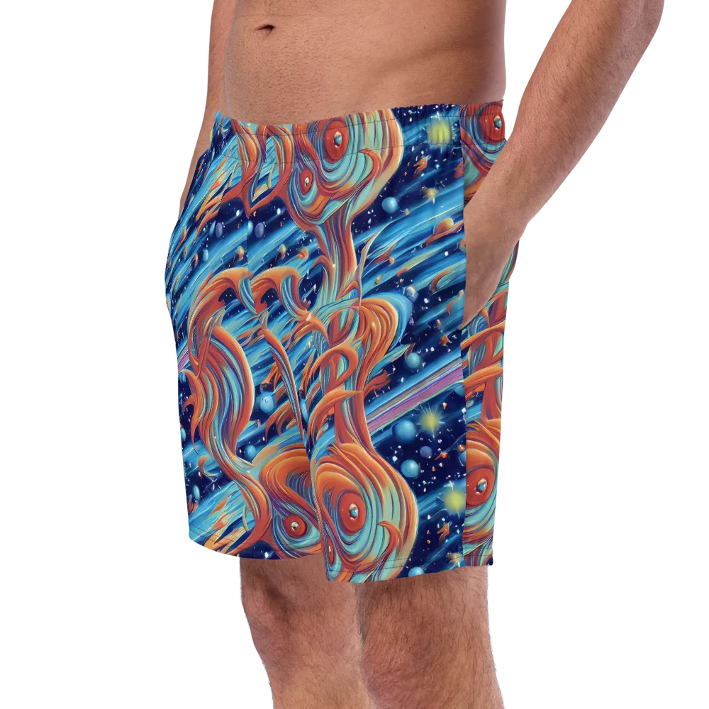 Orbit Flame on Swim Trunks — Left Front