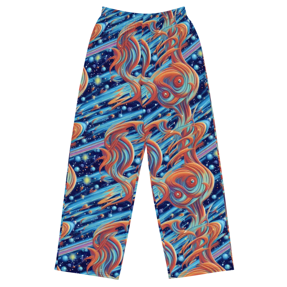 Orbit Flame on Wide-Leg Pants — Front