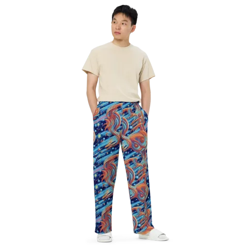 Orbit Flame on a Wide-Leg Pants
