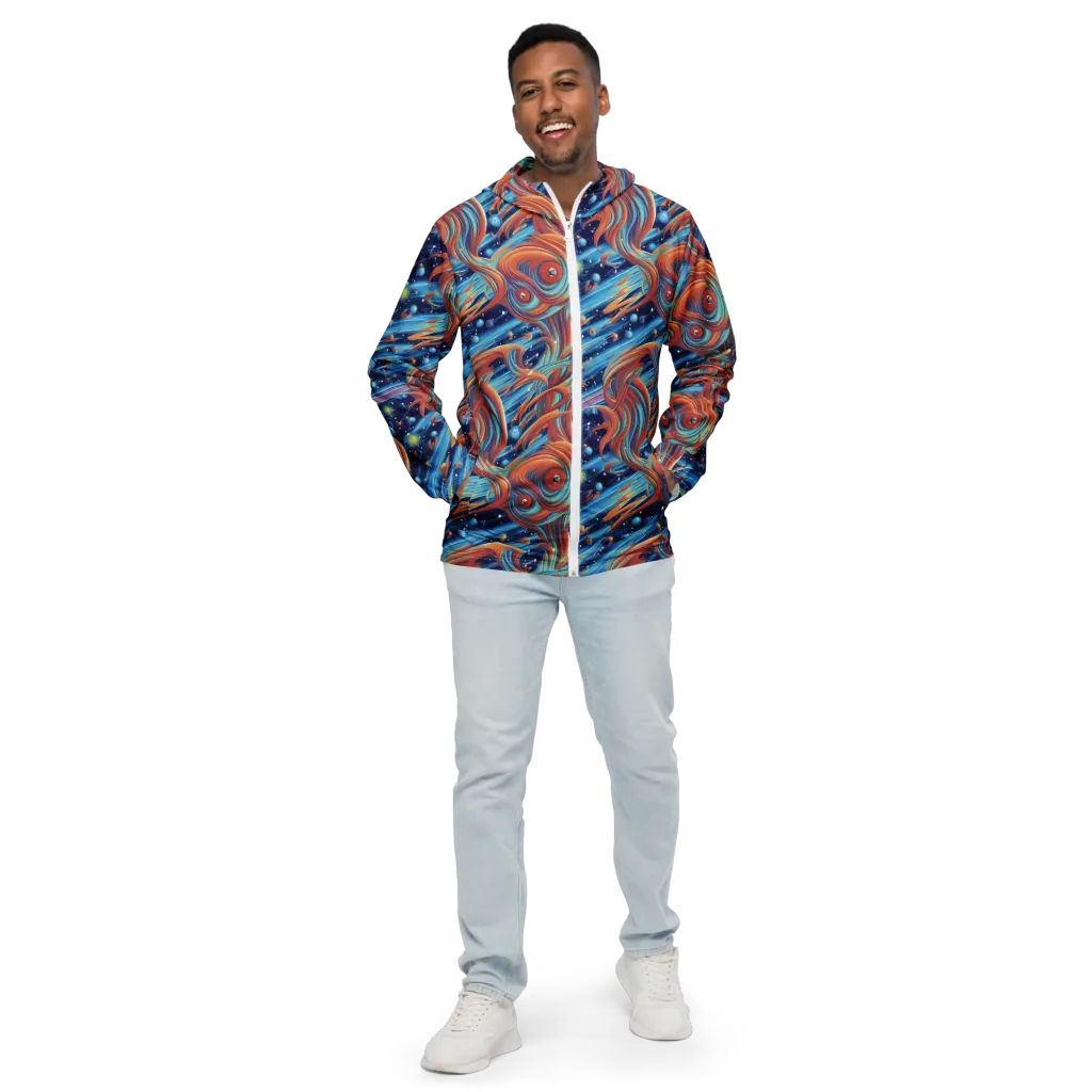 Orbit Flame on Men's Windbreaker — Front