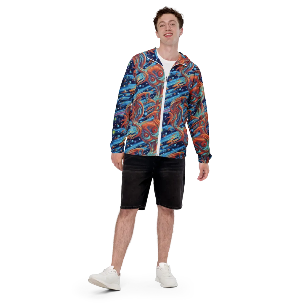 Orbit Flame on Men's Windbreaker — Front