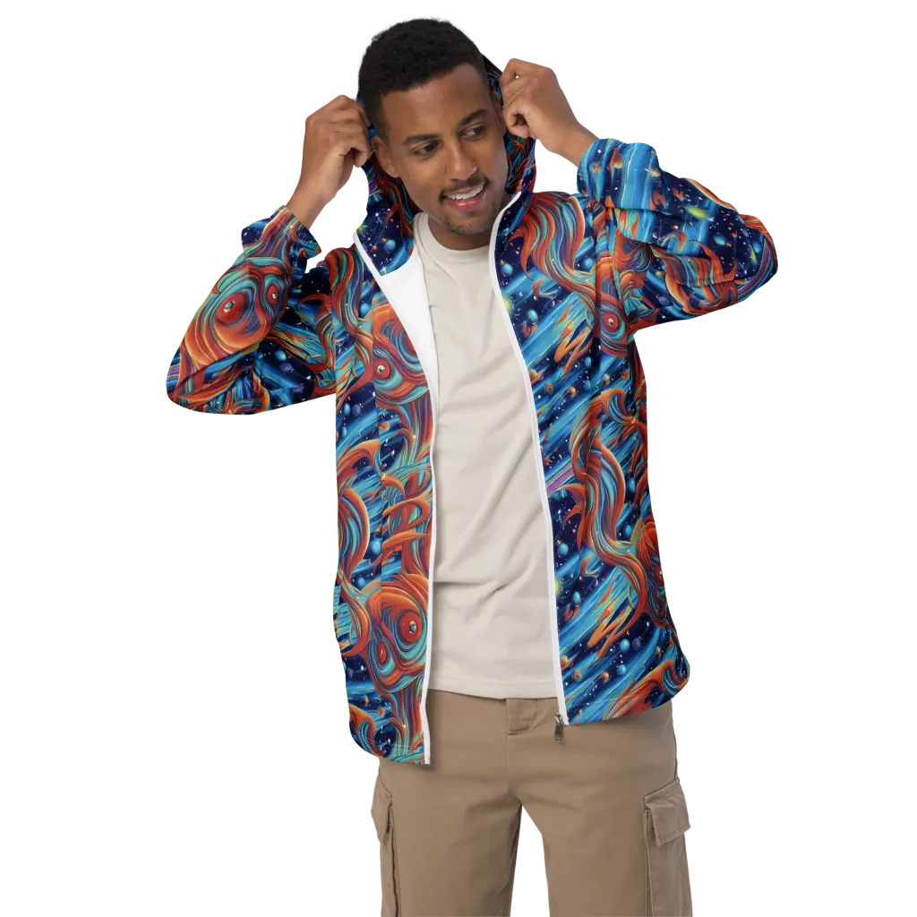 Orbit Flame on Men's Windbreaker — Front