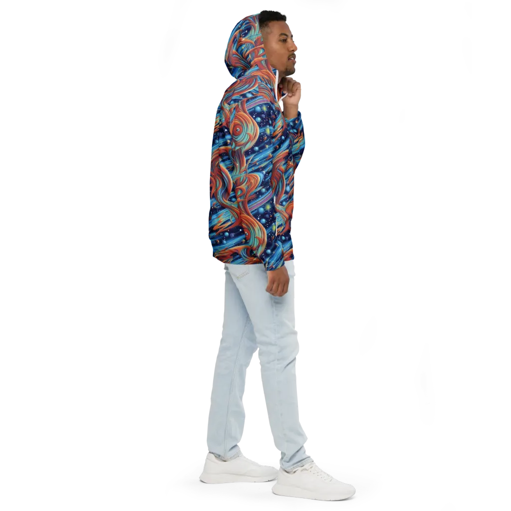 Orbit Flame on Men's Windbreaker — Right