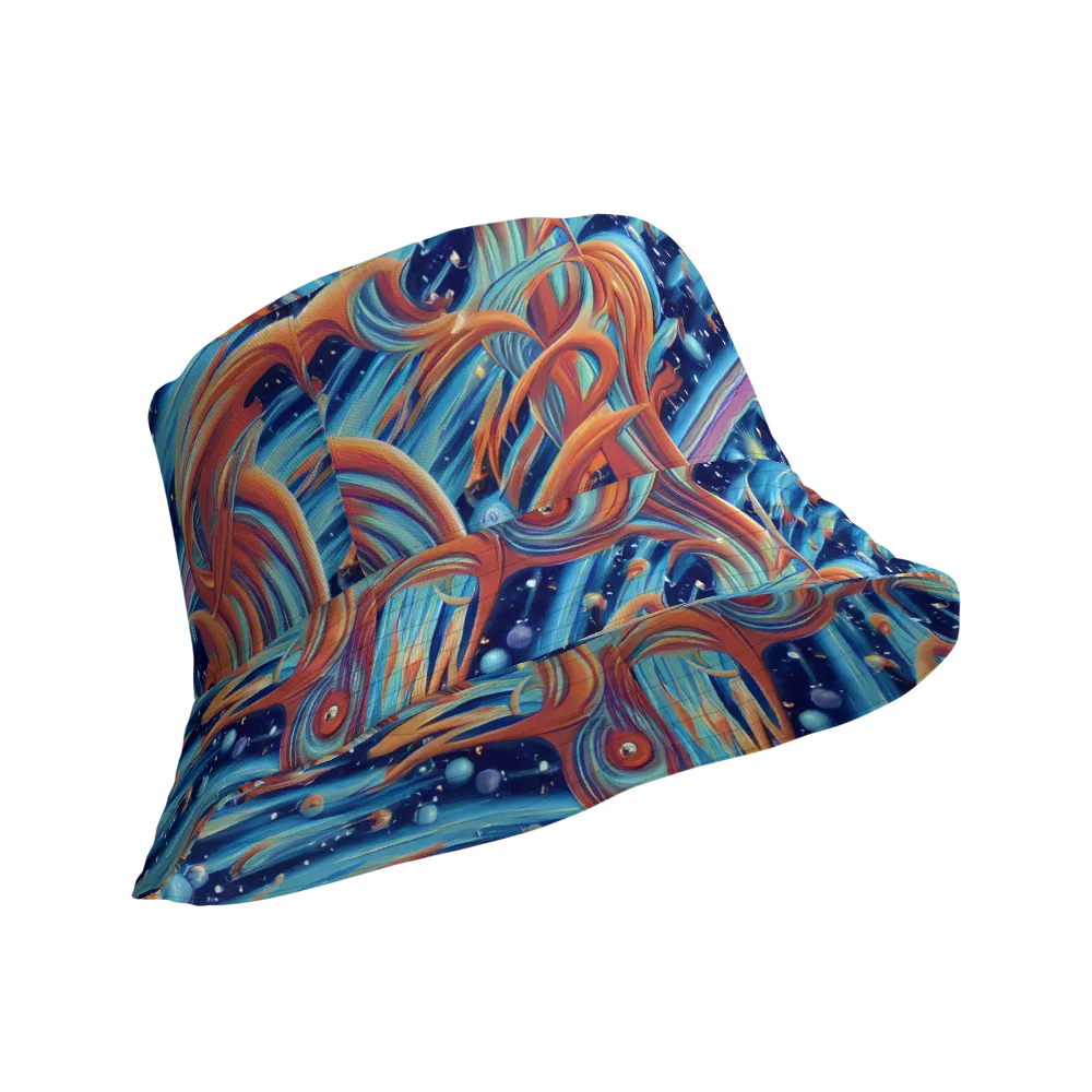 Orbit Flame on Reversible Bucket Hat — Product details Outside