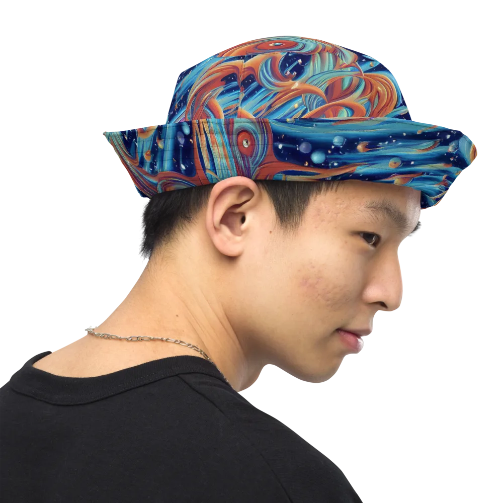 Orbit Flame on Reversible Bucket Hat — Right Outside