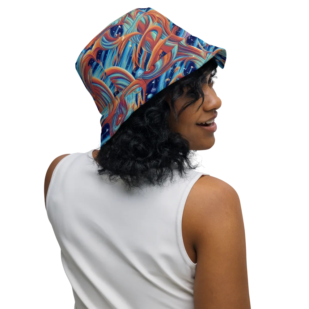Orbit Flame on Reversible Bucket Hat — Right Outside