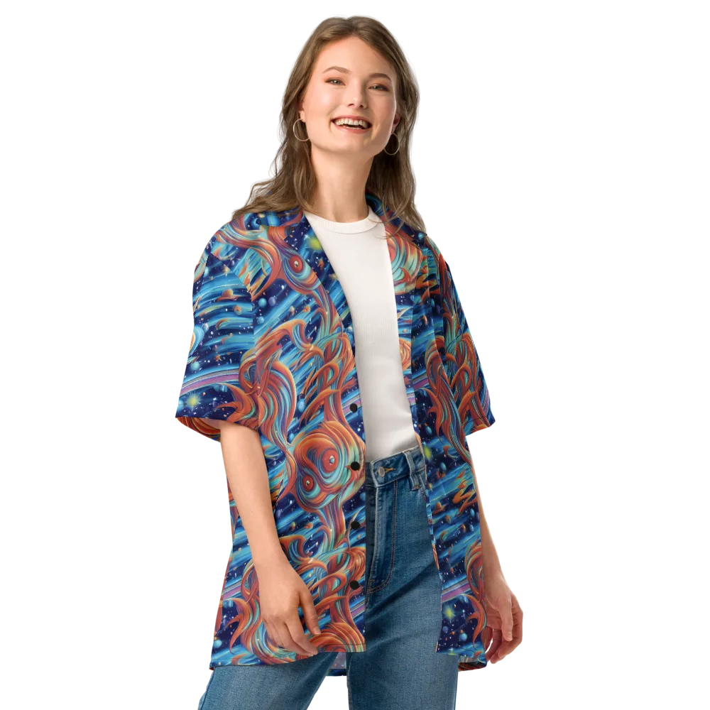 Orbit Flame on Button Shirt — Front