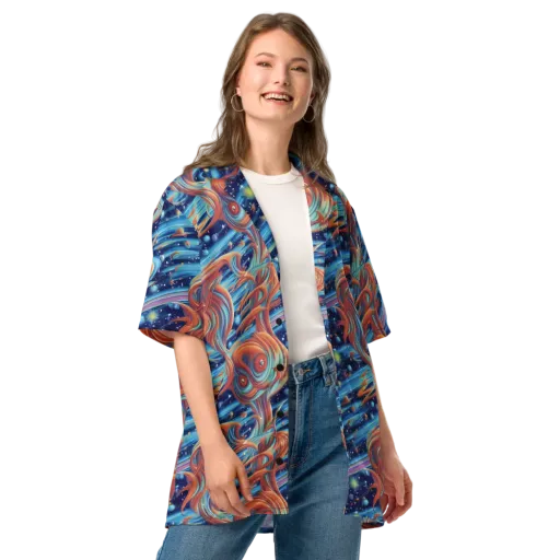 Orbit Flame on a Button Shirt