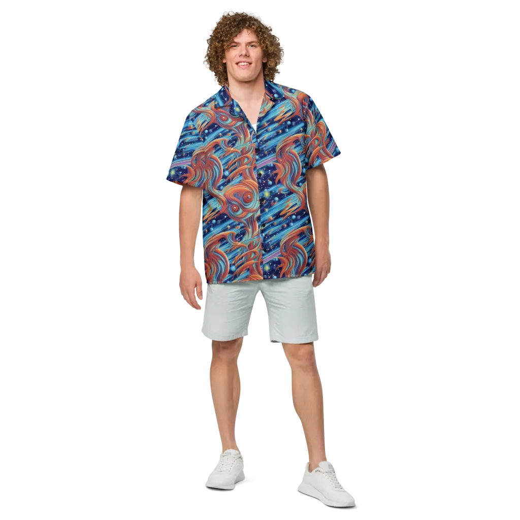 Orbit Flame on Button Shirt — Front