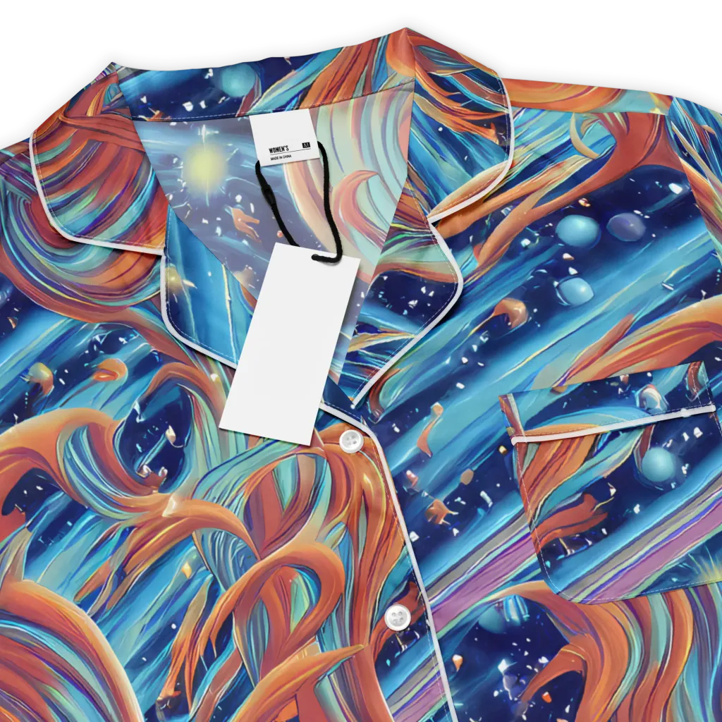 Orbit Flame on Women's Short Sleeve Pajama Top — Product details