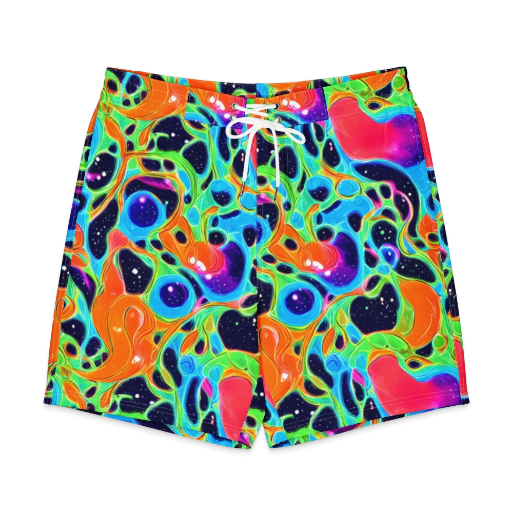 Luminous Amoeba on Men's Board Shorts — Front