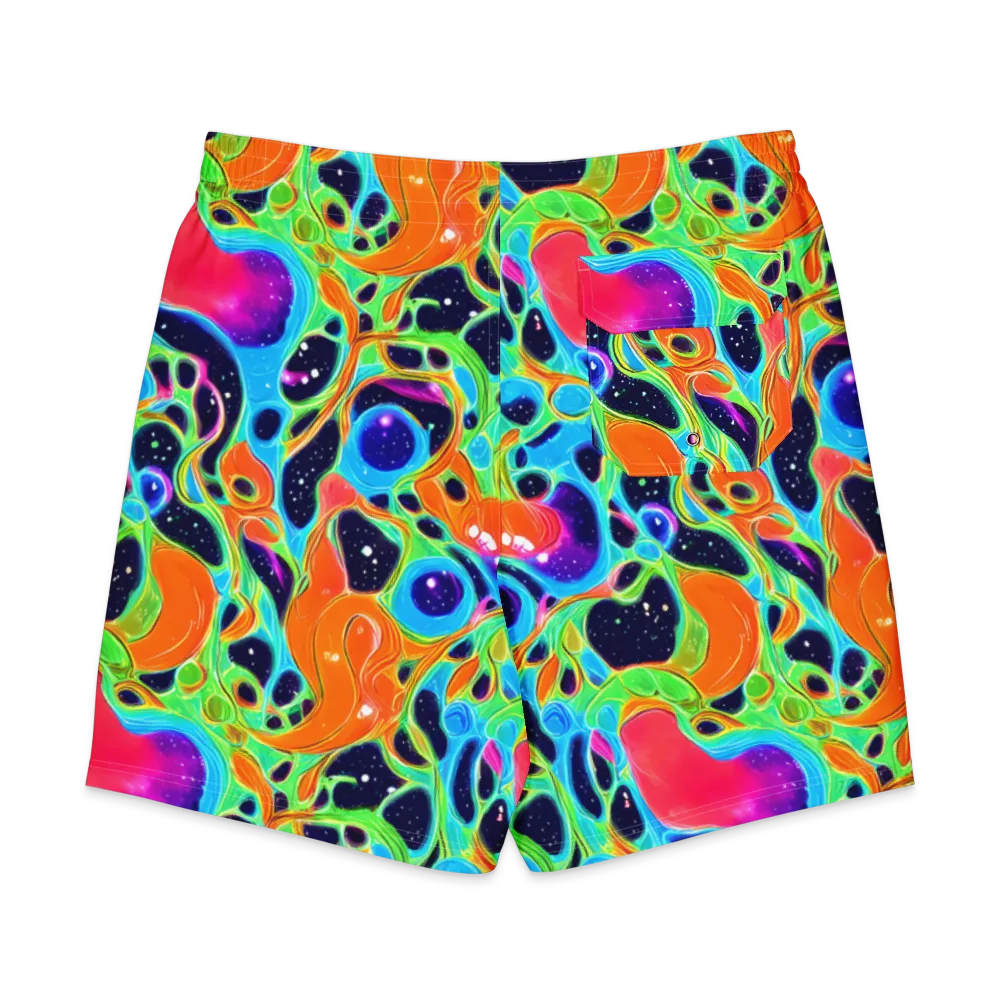 Luminous Amoeba on Men's Board Shorts — Back
