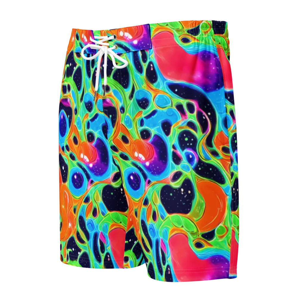 Luminous Amoeba on Men's Board Shorts — Front