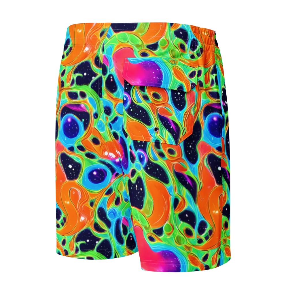 Luminous Amoeba on Men's Board Shorts — Back