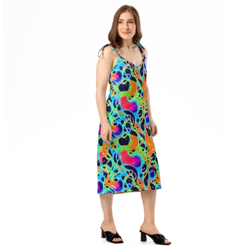 Luminous Amoeba on a Slip Dress
