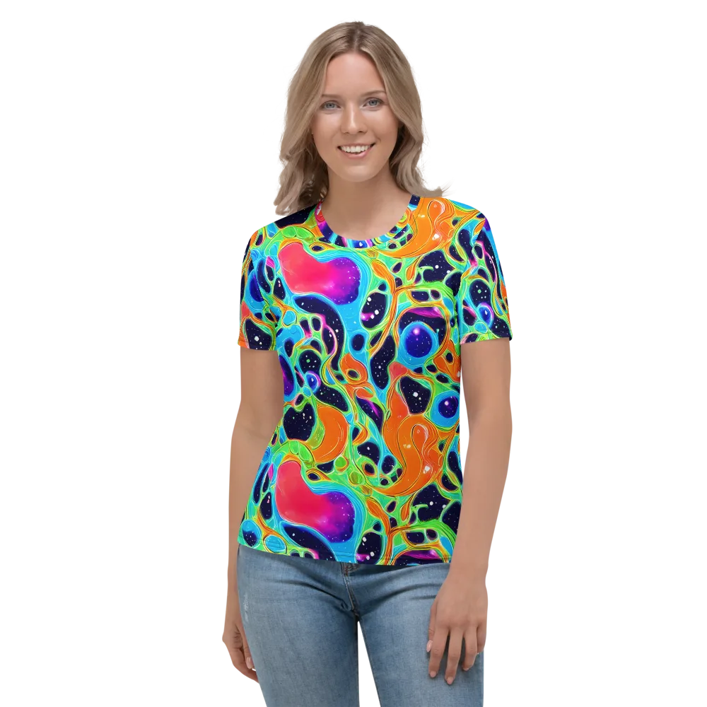 Luminous Amoeba on Women's Crew Neck T-Shirt — Front