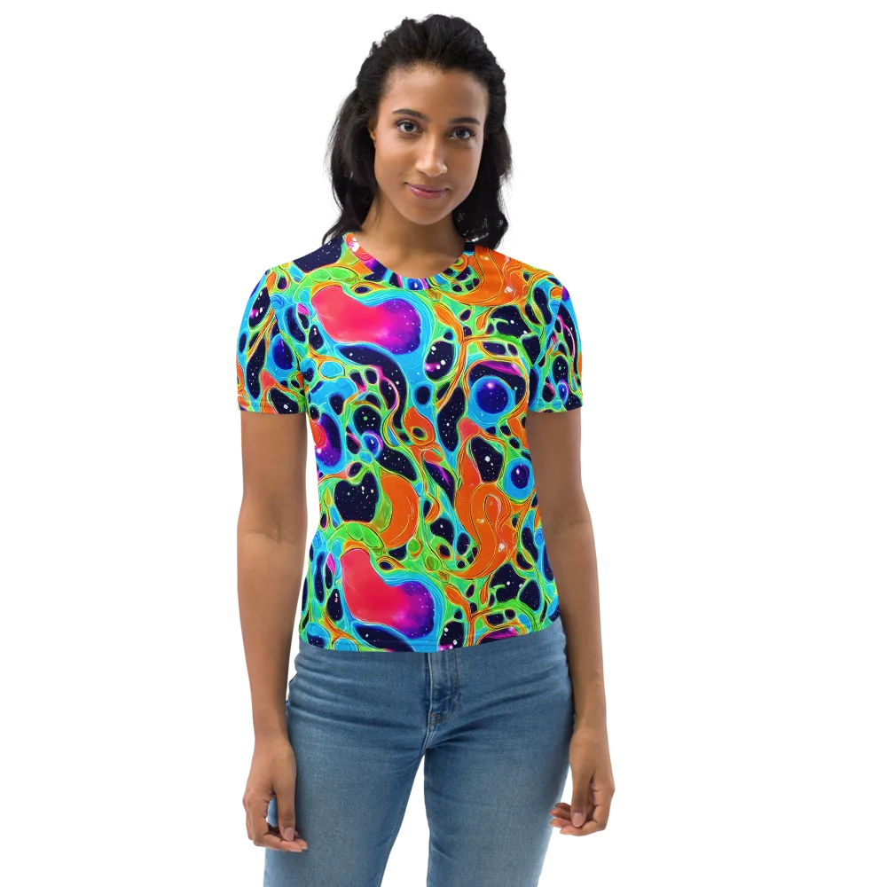 Luminous Amoeba on Women's Crew Neck T-Shirt — Front