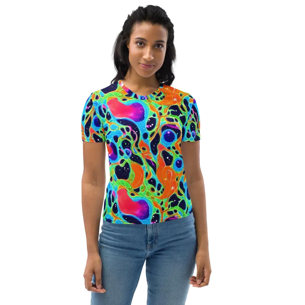 Luminous Amoeba on Women's Crew Neck T-Shirt — Front