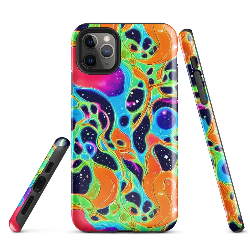 Luminous Amoeba on Tough Case for iPhone® — Front