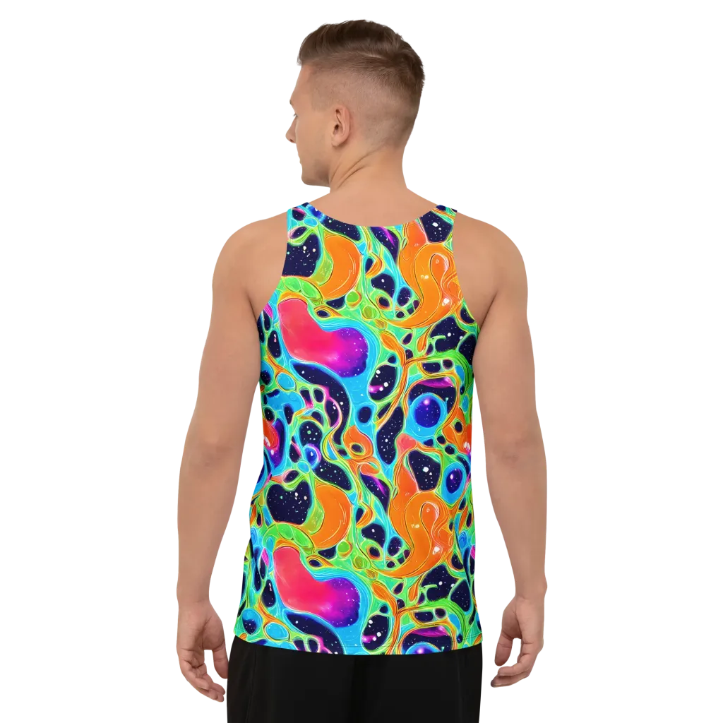 Luminous Amoeba on Men's Tank Top — Back