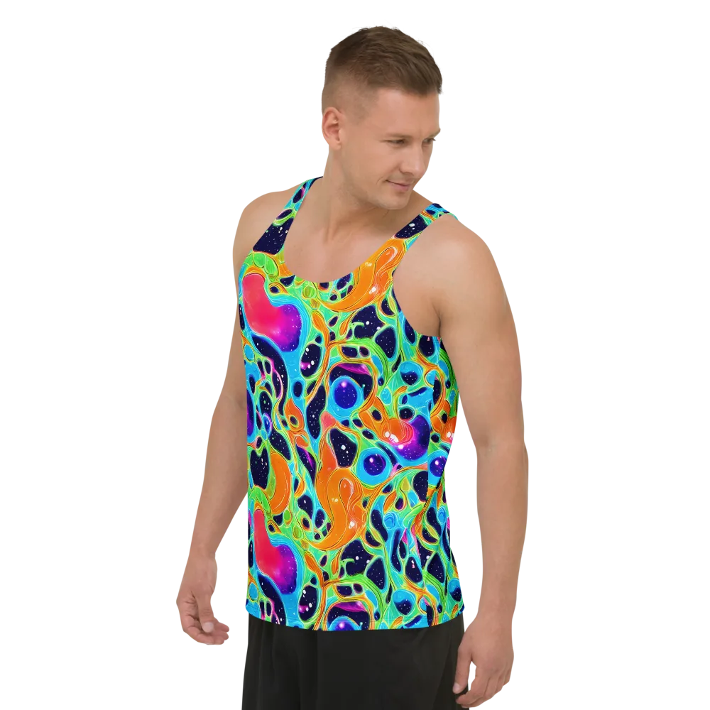 Luminous Amoeba on Men's Tank Top — Left Front