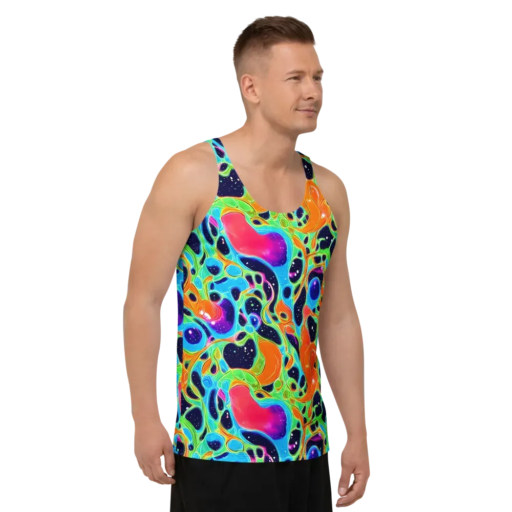 Luminous Amoeba on Men's Tank Top — Right Front
