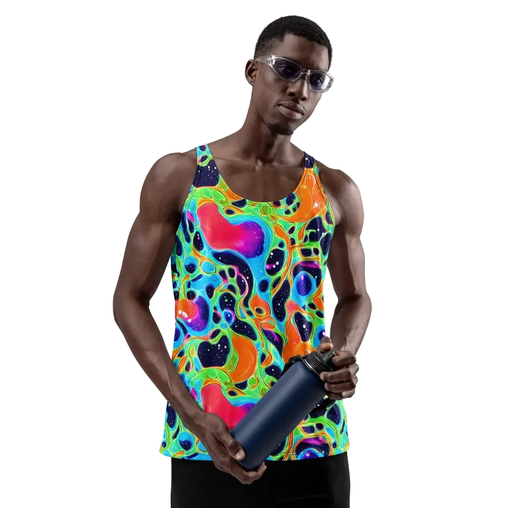 Luminous Amoeba on Men's Tank Top — Front