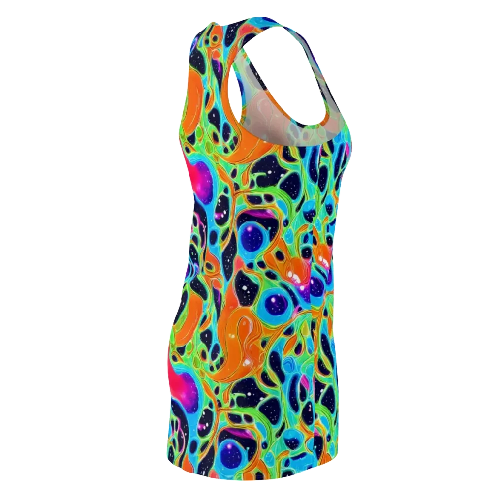Luminous Amoeba on Racerback Dress — Back Side