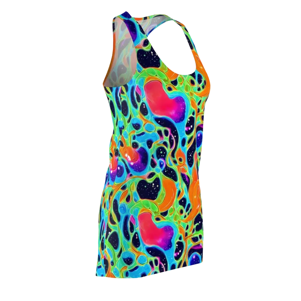 Luminous Amoeba on Racerback Dress — Front Side