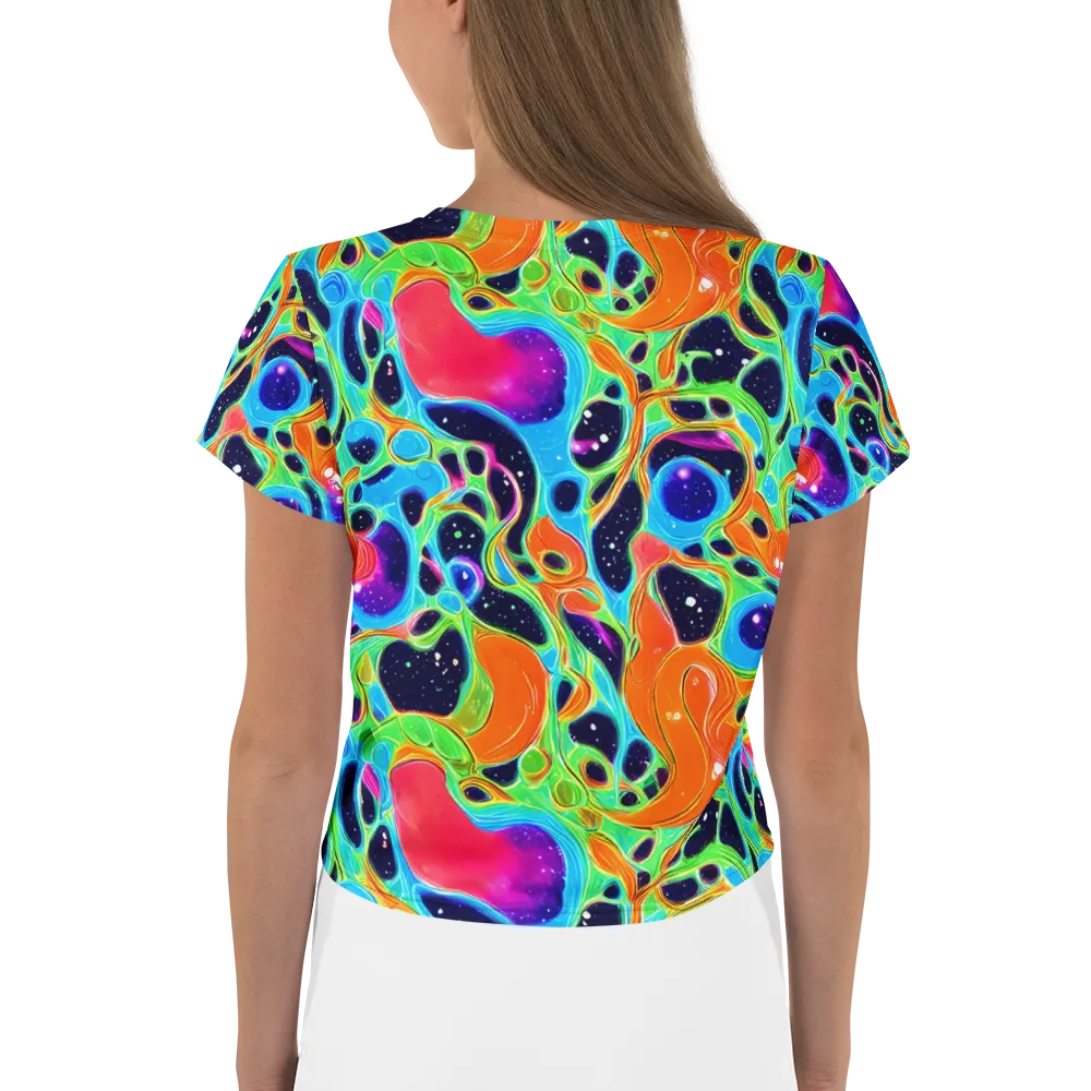 Luminous Amoeba on Crop Tee — Back