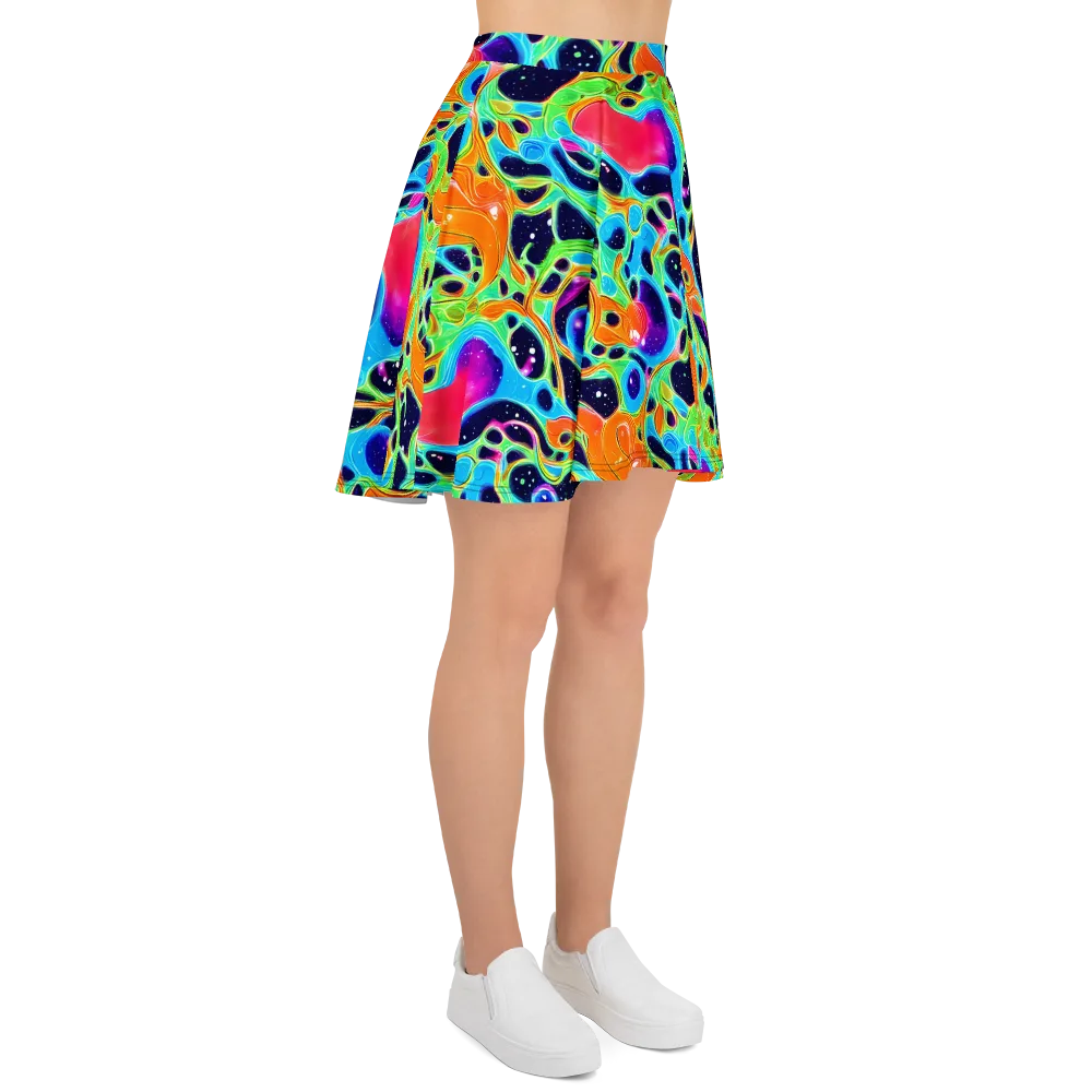 Luminous Amoeba on Skater Skirt — Right