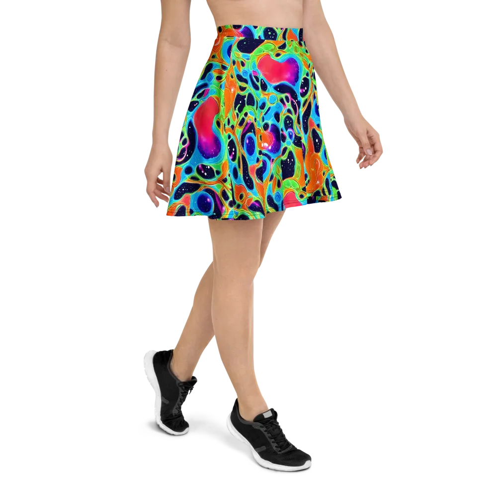 Luminous Amoeba on Skater Skirt — Right