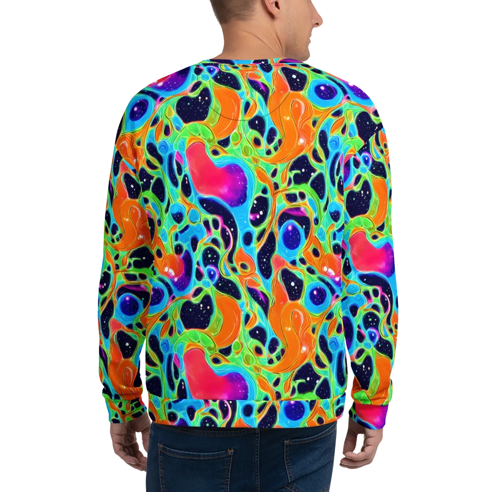 Luminous Amoeba on Sweatshirt — Back