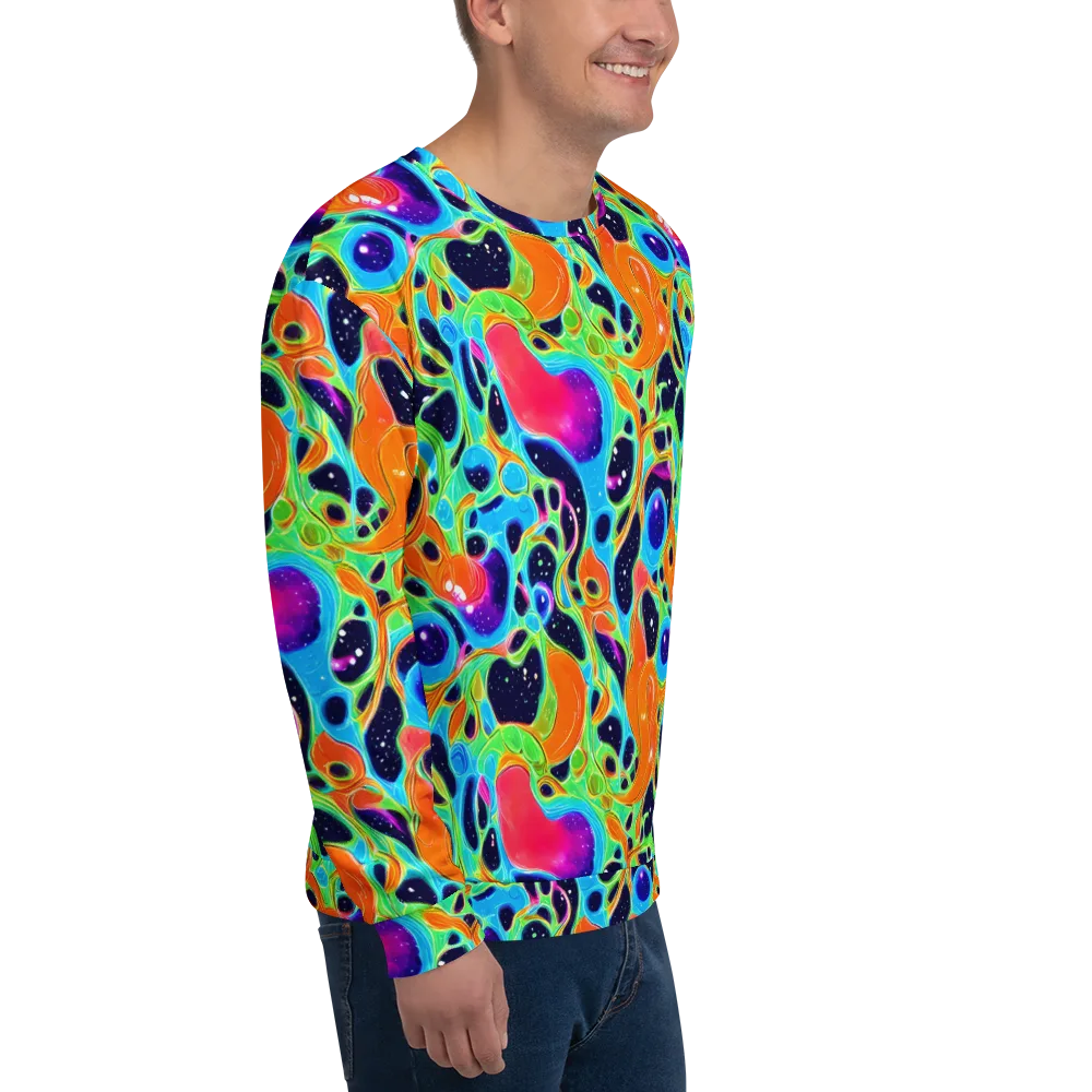 Luminous Amoeba on Sweatshirt — Right Front
