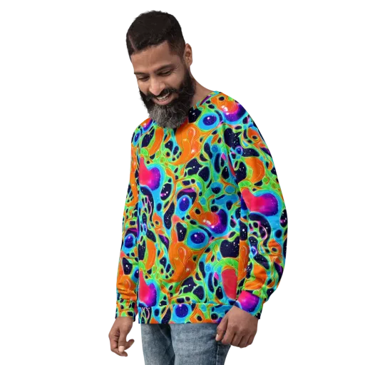 Luminous Amoeba on a Sweatshirt