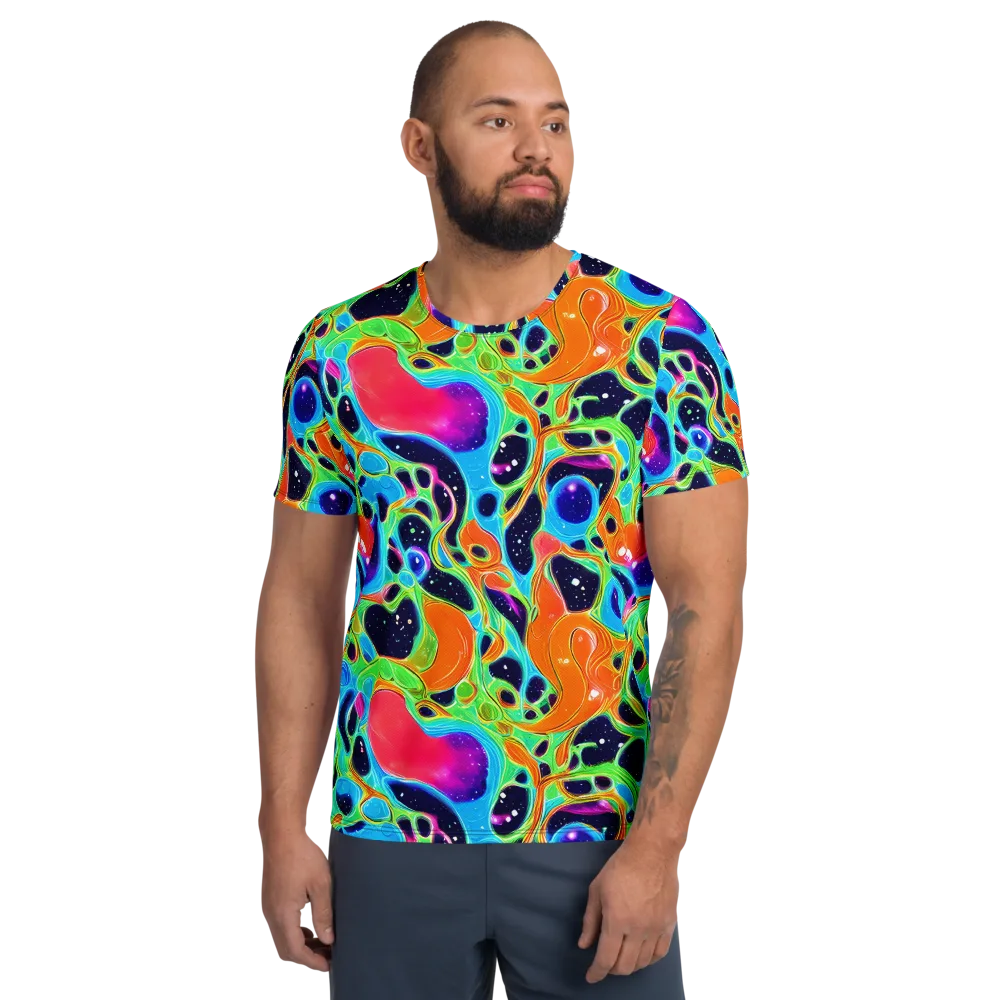 Luminous Amoeba on Men's Athletic T-Shirt — Front