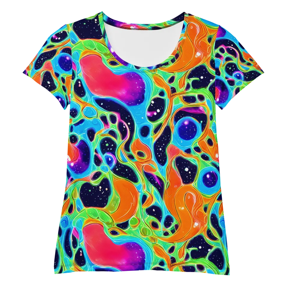 Luminous Amoeba on Women's Athletic T-Shirt — Front