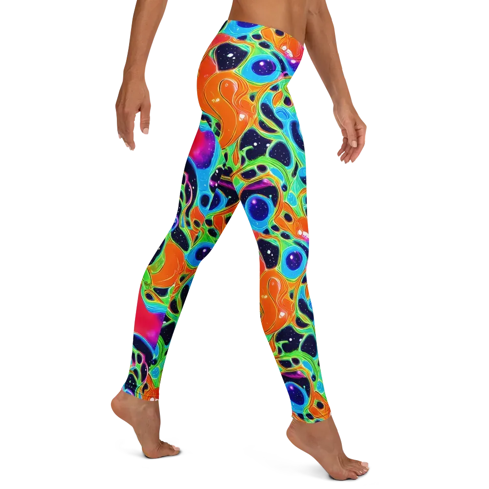 Luminous Amoeba on Leggings — Right
