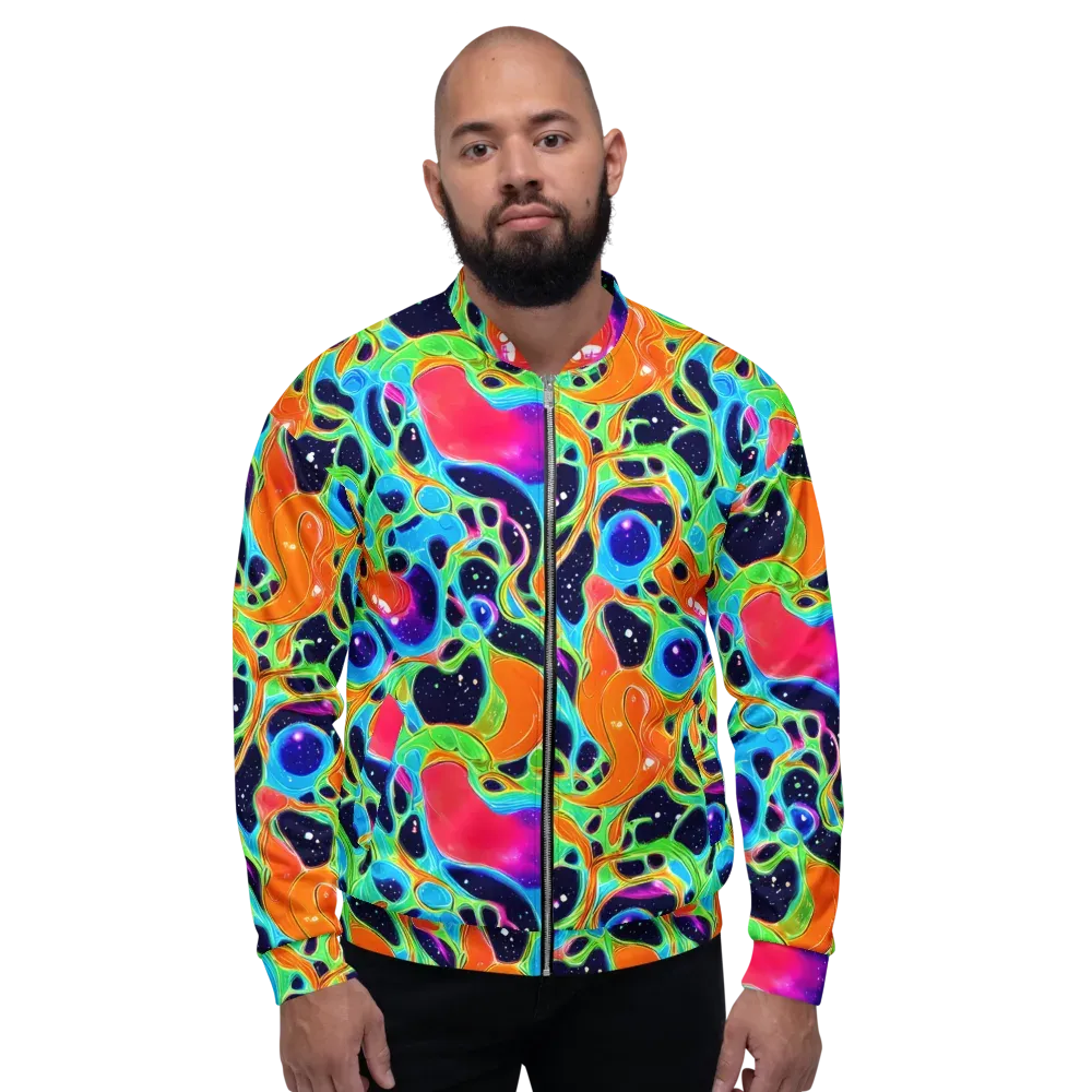 Luminous Amoeba on Bomber Jacket — Front